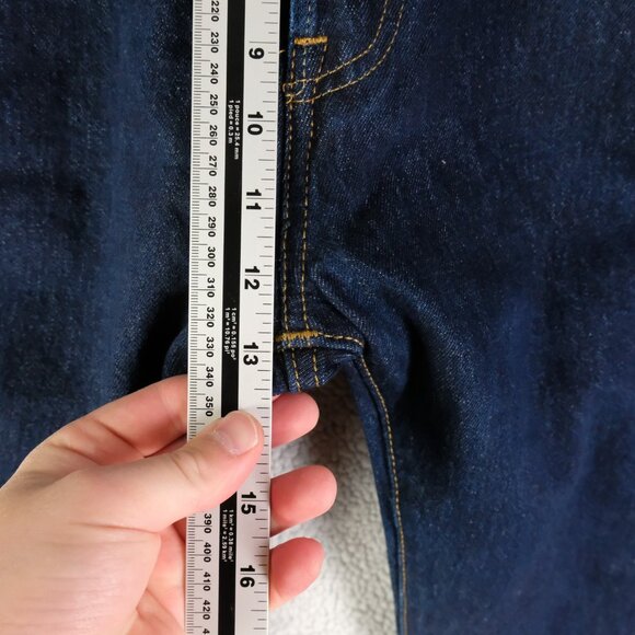 Levis 501 Jeans Mens 36x30 Blue Denim Straight Leg Button Fly Original Fit - Picture 9 of 14